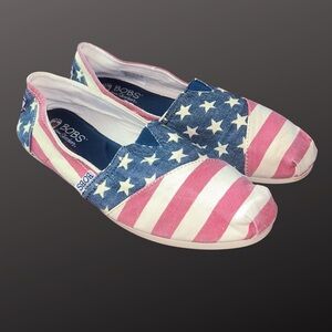 Skechers BOBS Plush Lil Americana Women’s Slip On Shoes Size 10